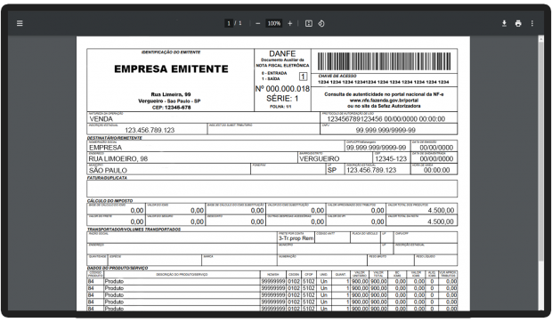 Emissão de Nota Fiscal